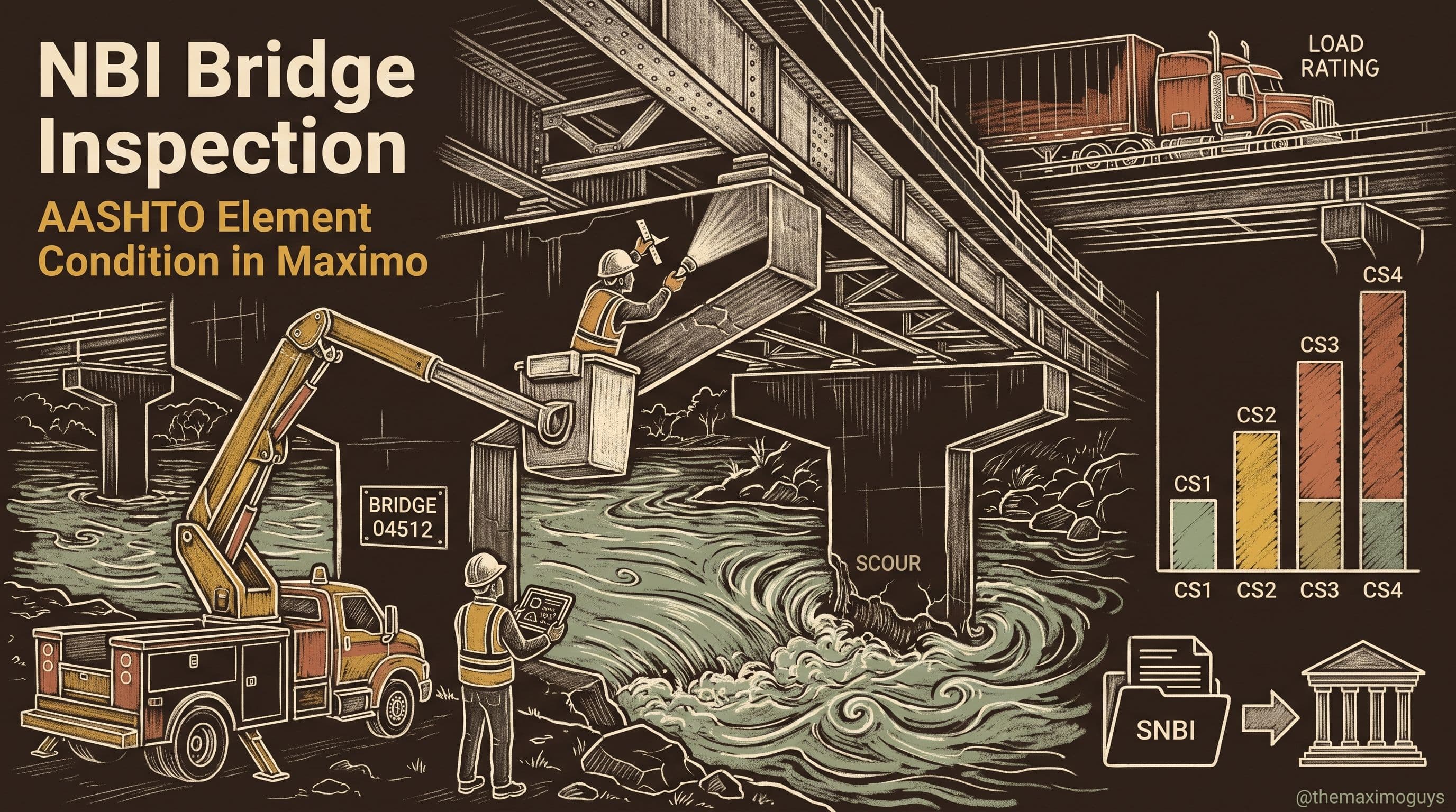NBI Bridge Inspection & AASHTO Element Condition in Maximo