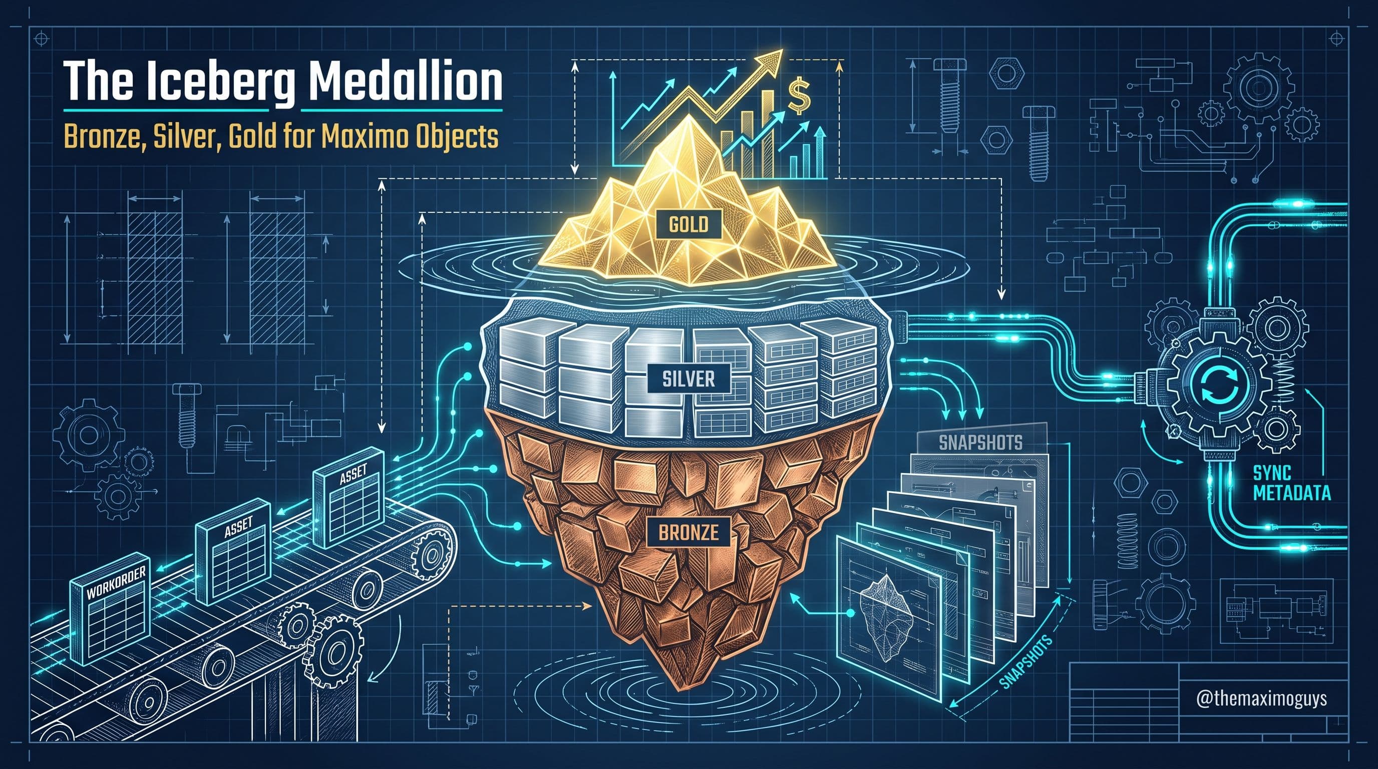 The Iceberg Medallion: Bronze, Silver, Gold for Maximo Objects on watsonx.data