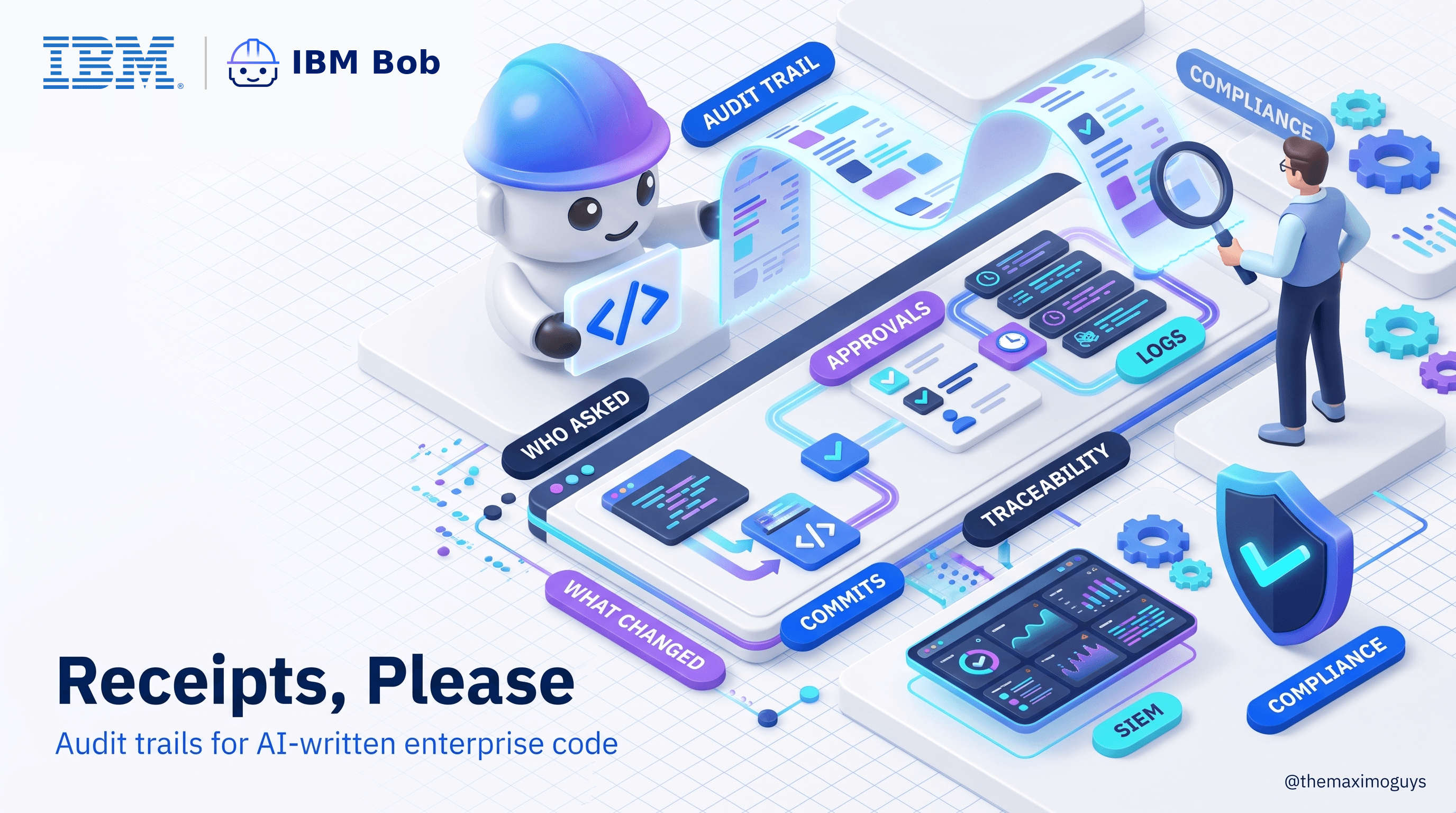 Receipts, Please: Audit Trails for AI-Written Enterprise Code