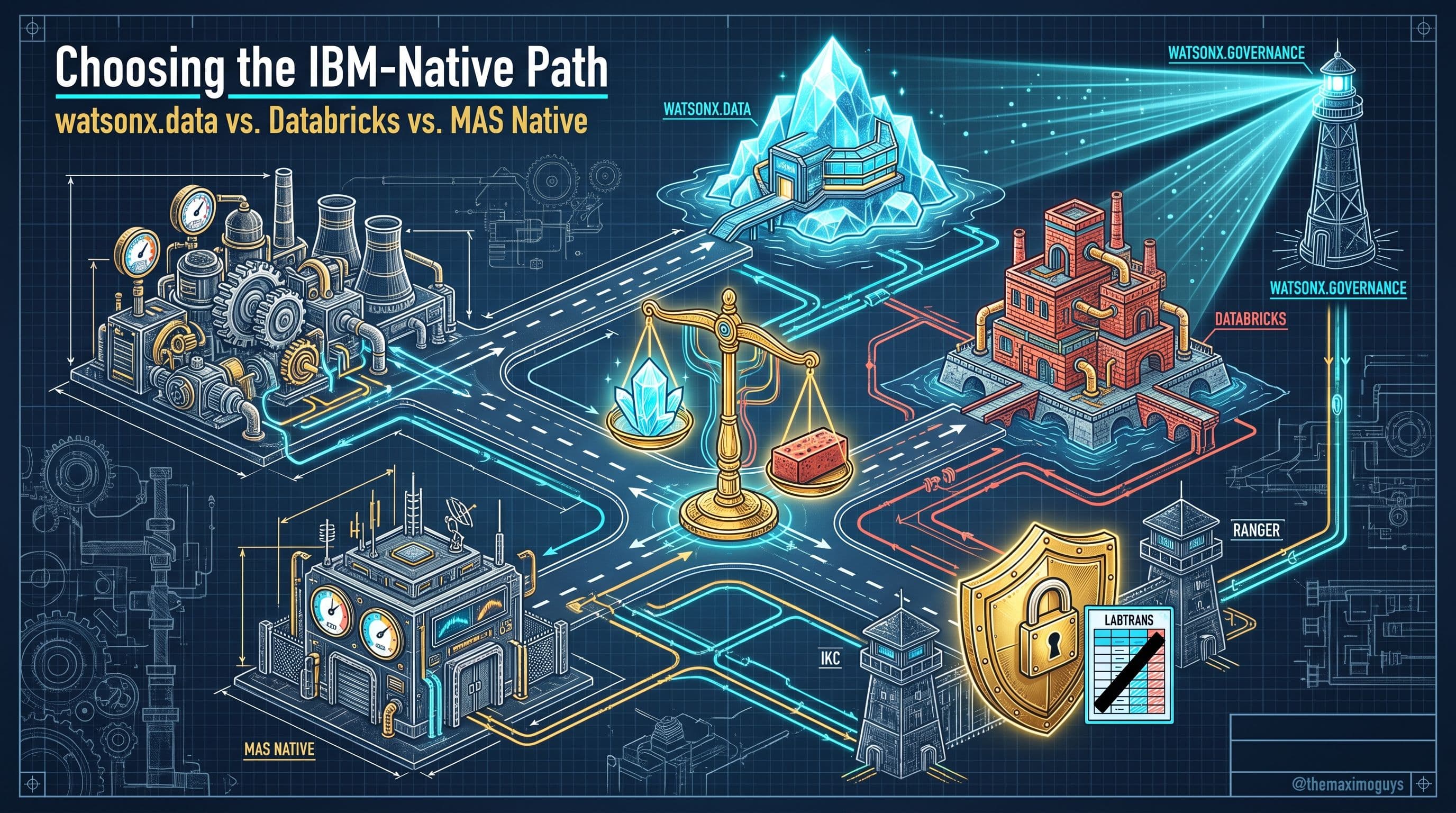 watsonx.data vs. Databricks vs. MAS Native: Choosing the IBM-Native Path (and Governing It)